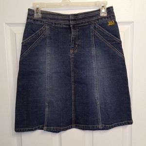 JLo Jennifer Lopez Y2K Vintage Denim Jean Mini Skirt Juniors